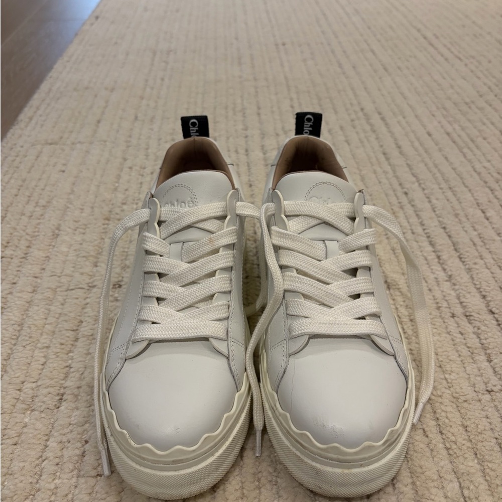 Chloe White Lauren Sneakers